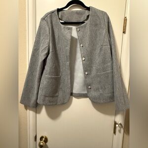 SHEIN Light Gray Women's Blazer